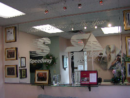 Speedway Etched Mirror